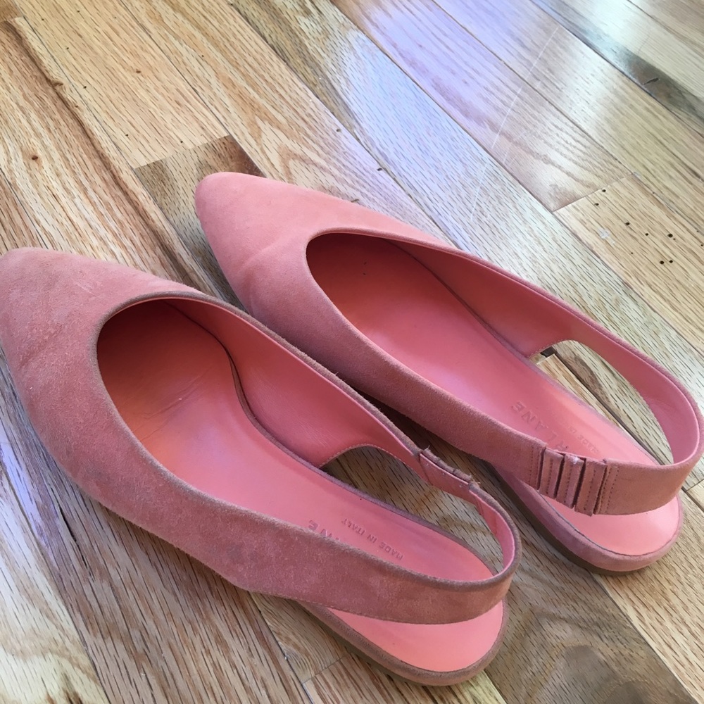 Everlane Pink Coral Slingback Mules